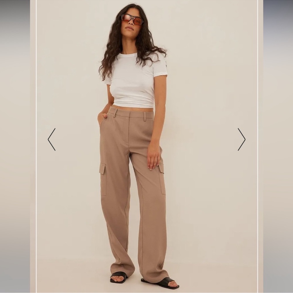 NA-KD Mid waist cargo pants